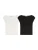 Bershka Shirt  zwart / offwhite