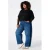 MS Mode Plus Size top – zwart