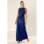 TRENDYOLMİLLA Dames Donkerblauw Effen Maxi Mouwloos Diploma-uitreiking / Gala A-lijn Avond & Gala Jurk