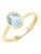 Rafaela Donata Ring  lichtblauw / goudgeel