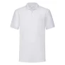 Fruit Of The Loom Heren 65/35 Heavyweight Piqué Poloshirt Korte Mouwen. (Wit)