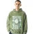Pretty Green Heren Zen-hoodie met relaxte pasvorm (Groen)