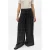 OBJECT high waist wide leg geruite broek – zwart