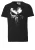 LOGOSHIRT Shirt ‘Marvel – Punisher Techno Skull’  zwart / wit