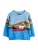 Next Trui  azuur / hemelsblauw / bruin / rood