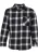 Urban Classics Overhemd  antraciet / zwart / wit