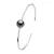Armband – Zilver 925 – Echte Cultiveerde Tahiti Parel Ronde 9-10 mm
