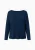 Viscose Oversize Longsleeve MARINEBLAUW