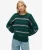 Slouchy Gestreepte Gebreide Trui Green