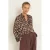 Claudia Sträter blouse met panterprint – bruin