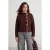 TRENDYOLMİLLA Dames Bruin Colorblock Driekwart mouw Oversized Vesten