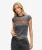 Rock Band T-shirt met Grafische Print Donkergrijs