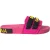 Dolce & Gabbana Roze Zwarte Logo Strandslippers Sandalen Schoenen