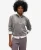 Superdry Vrouwen Country Club Velours Trui met Halve Rits Grijs
