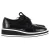 Prada Platform Brogues in Zwart Leer