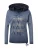 Soccx Shirt ‘Konnichiwa’  duifblauw / donkerblauw / goud