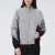 Bi-materiaal Jacquard-jas
