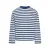 KIDS ONLY GIRL gestreepte longsleeve met backprint – blauw/wit