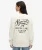 Oversized Copper Label Sweatshirt met Ronde Hals en Print Crème