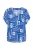 Studio Untold Blouse  kobaltblauw / wit