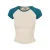 Dames retro baseball t-shirt Urban Classics Organic Stretch