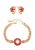 faina Sieraden set  goud / knalrood