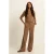 Expresso travelstof wide leg high waist pantalon