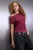 TRENDYOLMİLLA Dames Bordeaux Effen Kort Getailleerd Blouses