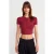 Slim Fit Crop Blouse Met Knopen