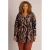 Colletta Plus Size top met print – zwart/bruin
