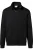 HAKRO 451 Half-Zip Sweater zwart, Effen