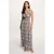 Morgan maxi jurk met dierenprint zwart