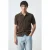 Mango Man regular casual overhemd donkerbruin