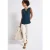 Street One Dames Blousetop met borstzakken in Turquoise