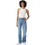 Levis Damesjeans met lage taille en rechte pijpen uit de Pro-collectie (Blauw)