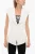 Peak Lapel BONDAGE Vest in Wit