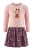 happy girls Jurk  bruin / bessen / pink / wit