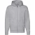 Fruit Of The Loom Heren Met Ritssluiting Sweatshirt Met Capuchon / Hoodie (Heather Grijs)