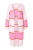 Angel of Style Gebreid vest  oranje / lichtroze / offwhite