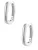 Hey Happiness Oorbel ‘Oval Hoop’  zilver