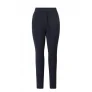 ES&SY tapered fit broek van travelstof donkerblauw