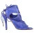 Aquazzura Sexy Thing Cutout Sandalenhakken in Blauw Suède