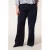 Miss Etam Plus wide leg regular waist broek donkerblauw