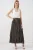 Hoog-Waisted Paisley Midi A-Lijn Rok