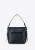 Wittchen Dames handtas, eco-leren tas, glanzend marineblauw