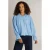 Ivy Beau blouse met broderie – lichtblauw