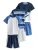 Next Nachtkledij  blauw / marine / grijs gemêleerd / wit