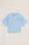 WE Fashion – Meisjes T-shirt met print – Regular fit – Lichtblauw – Katoen –