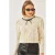 Geweven Geborduurd Crew Neck Fitted Crop Sweater