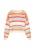 IZIA Trui  turquoise / koraal / rood / offwhite